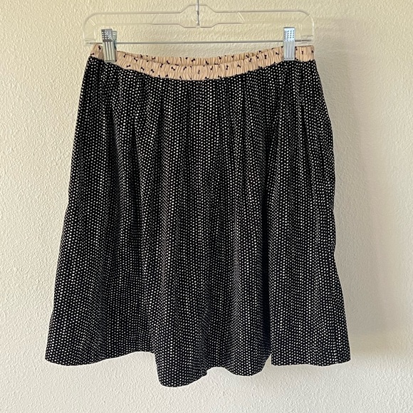 Anthropologie Corey Lynn Calter Black Bow Print Mini Skirt - Picture 6 of 10